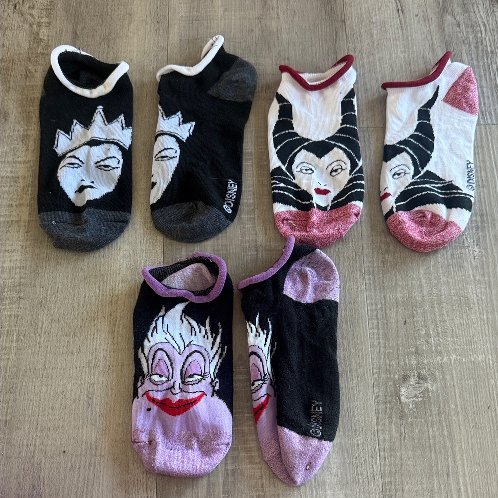 Disney villains short socks